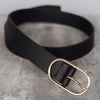 The Sleek Belt Gold Black